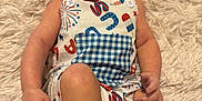Grayson is registered to the contest to win money with this photo: baby, blue, clothing, cute, face, feet, fluffy_rug, hands, happy, infant, lying_down, popsicle, portrait, romper, skin, smiling, stars, two_months, white, wooden_sign