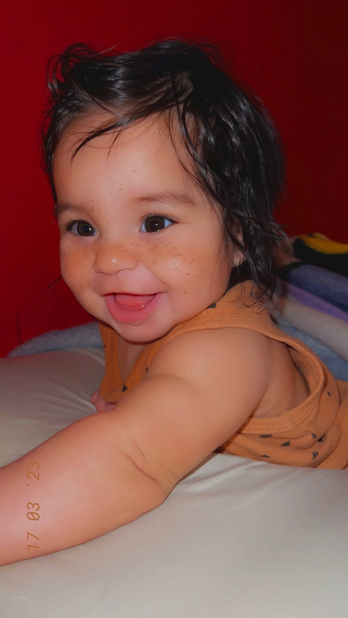 Nevaeh joined the competition — help win amazing prizes! arm, cheek, chin, eye, eyebrow, eyelash, finger, flash_photography, hair, happy, human_body, iris, joy, lip, mouth, neck, nose, person, pink, shoulder