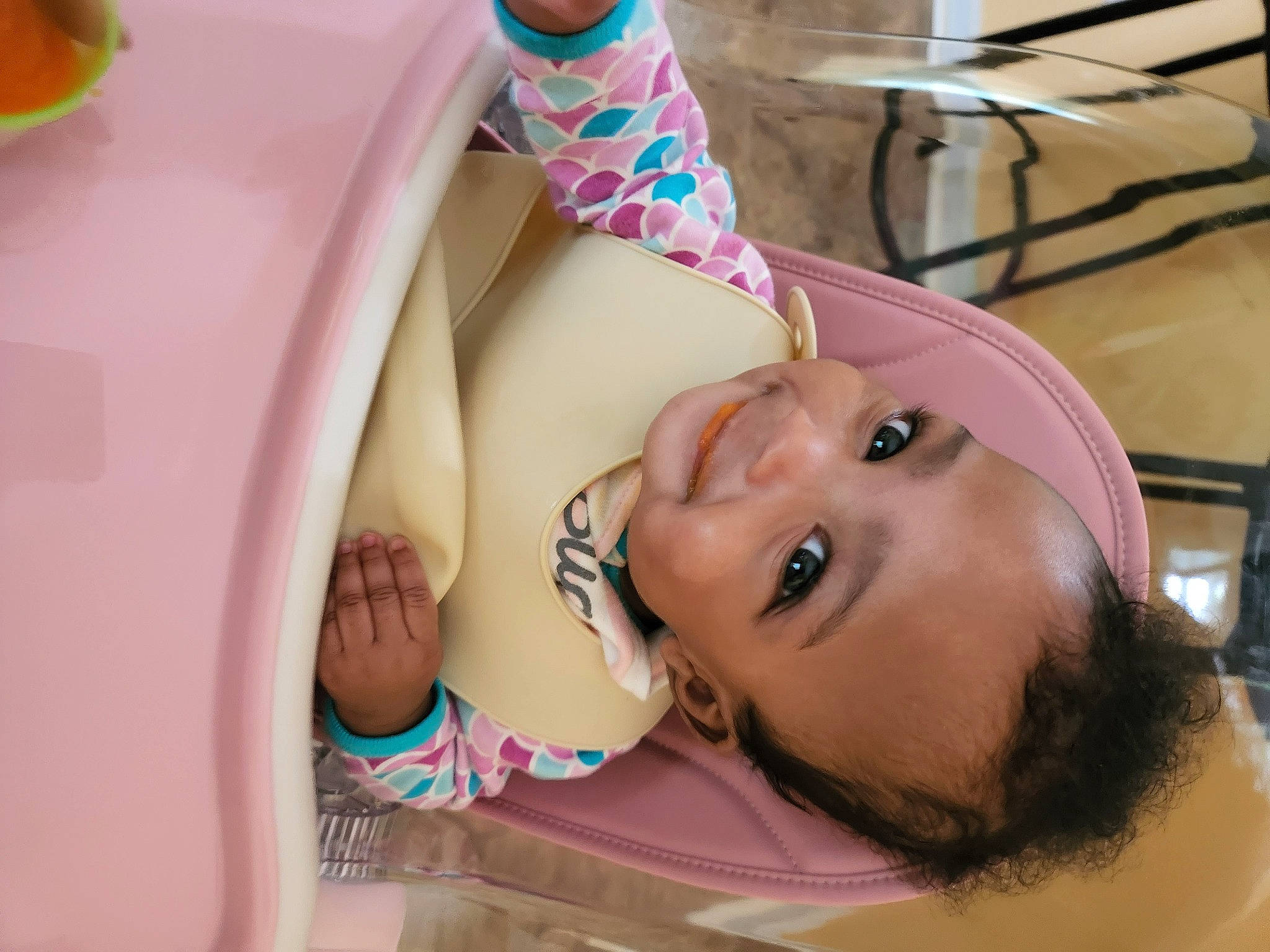 Ariya is registered to the contest to win money with this photo: abdomen, arm, baby, chest, comfort, ear, eyelash, finger, fun, happy, headpiece, human_leg, long_hair, mouth, neck, nose, person, pink, skin, thigh