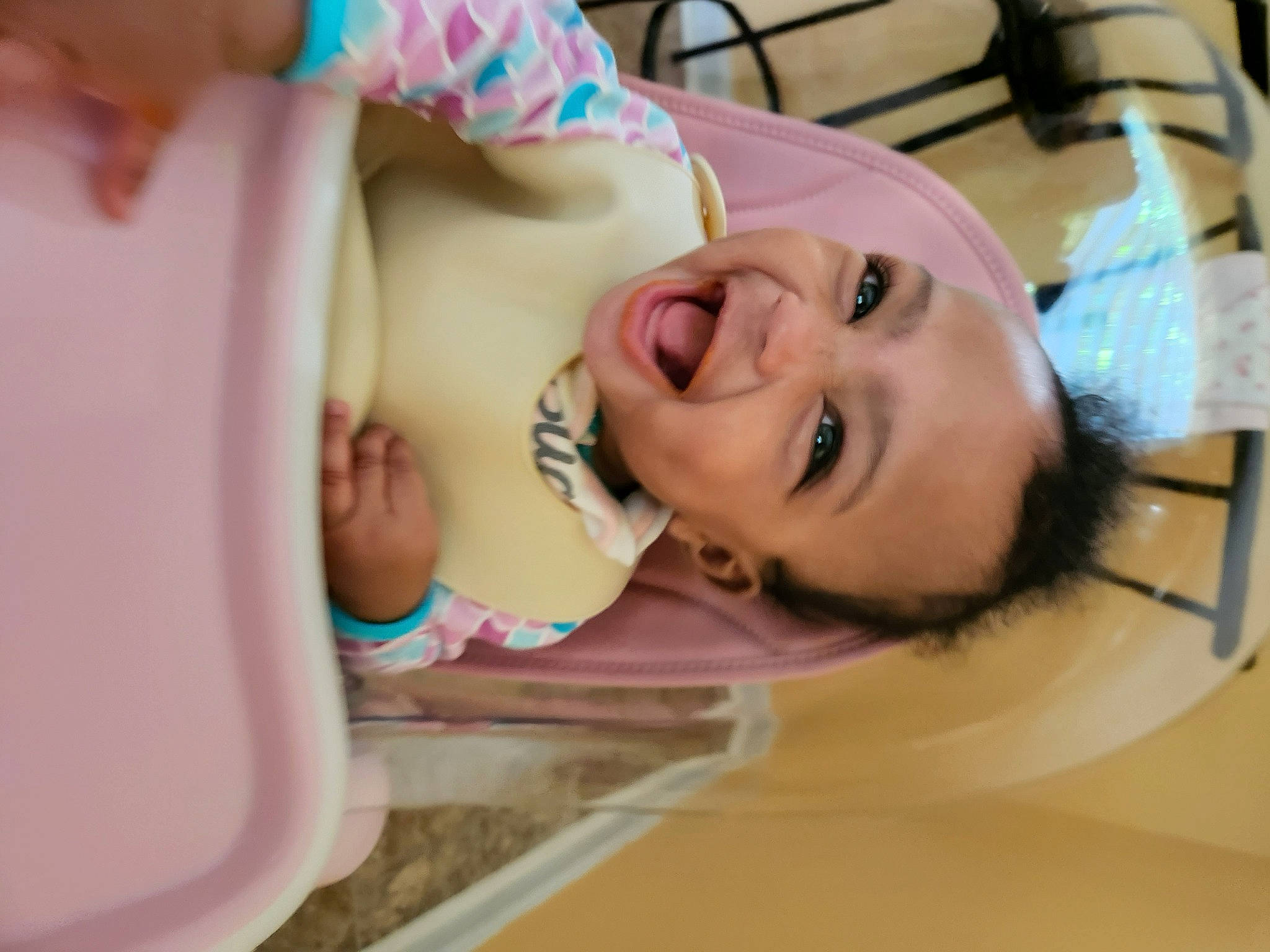 Ariya joined the competition — help win amazing prizes! baby, baby_products, baby_toddler_clothing, bathing, cheek, child, comfort, ear, eyelash, fun, hair_accessory, happy, headgear, mouth, neck, person, pink, product, room, smile