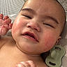 Anakin Lucas joined the competition — help win amazing prizes! baby, bare_skin, bedtime, child, close_up, crib, crying, face, facial_expression, funny, hand, head, indoors, infant, mattress, nursery, pacifier, portrait, resting, sleepy