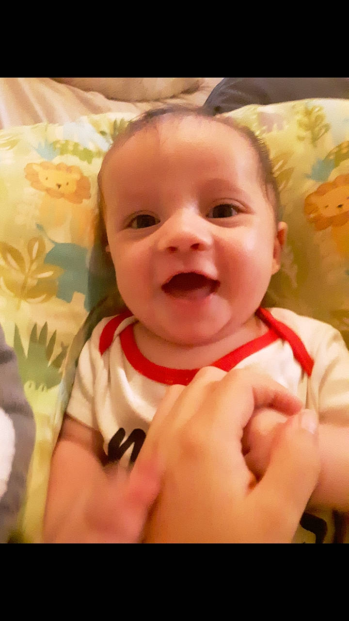 Bentlee joined the competition — help win amazing prizes! baby, baby_laughing, baby_making_funny_faces, cheek, child, close_up, eye, face, facial_expression, happy, head, laugh, lip, mouth, nose, person, photography, skin, smile, toddler