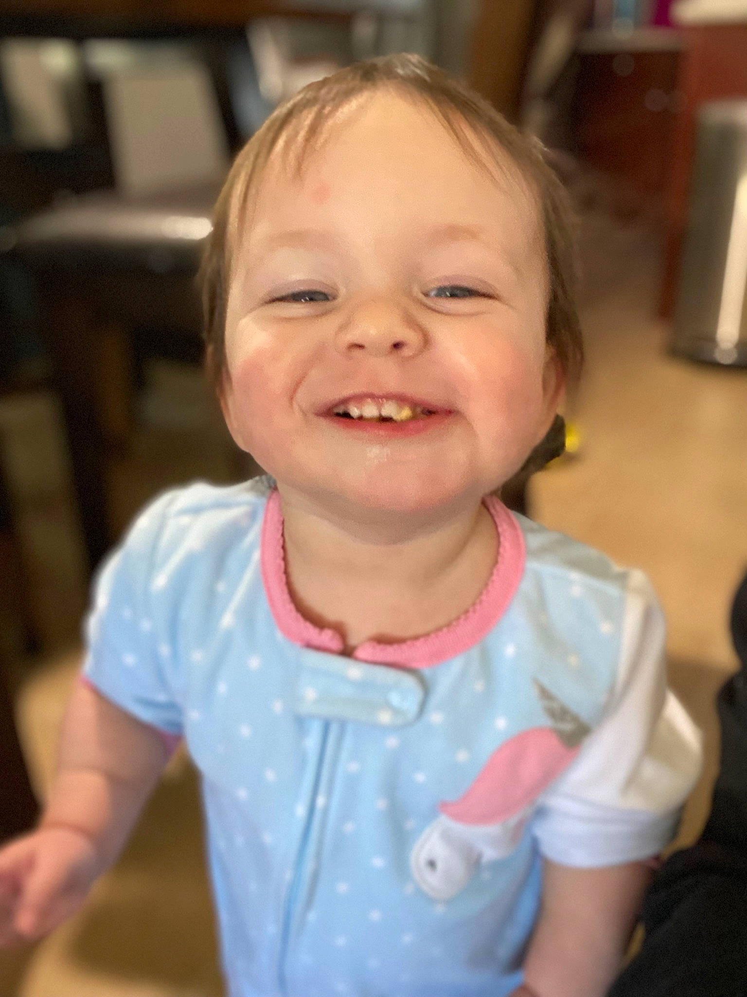 Hailey is registered to the contest to win money with this photo: baby, baby_toddler_clothing, cheek, chin, ear, eye, eyebrow, eyelash, face, fun, happy, head, iris, joy, lip, mouth, nose, person, skin, sleeve