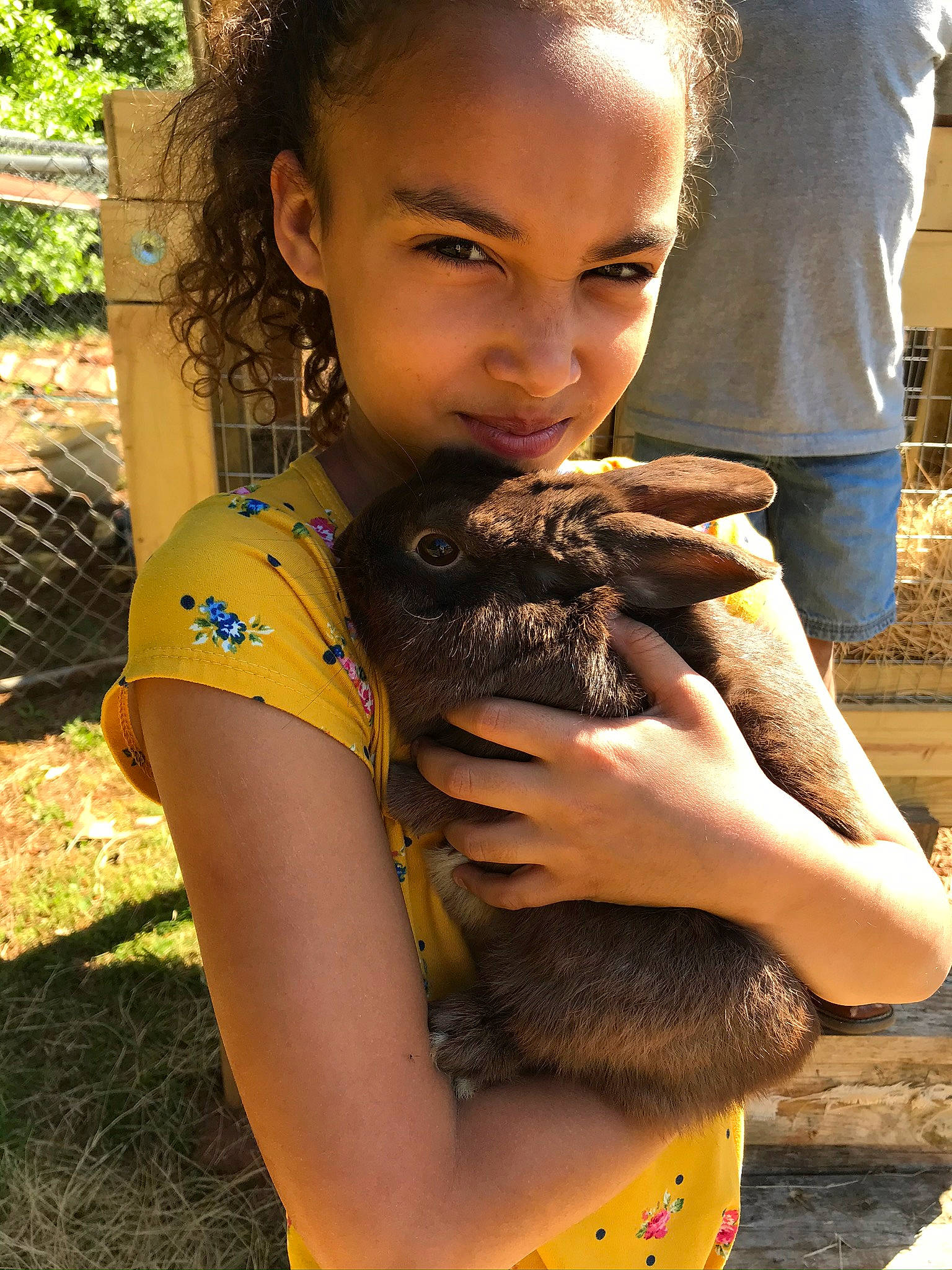 Amiya joined the competition — help win amazing prizes! adaptation, canidae, child, fawn, fun, human, long_hair, person, skin, soil, summer, tree