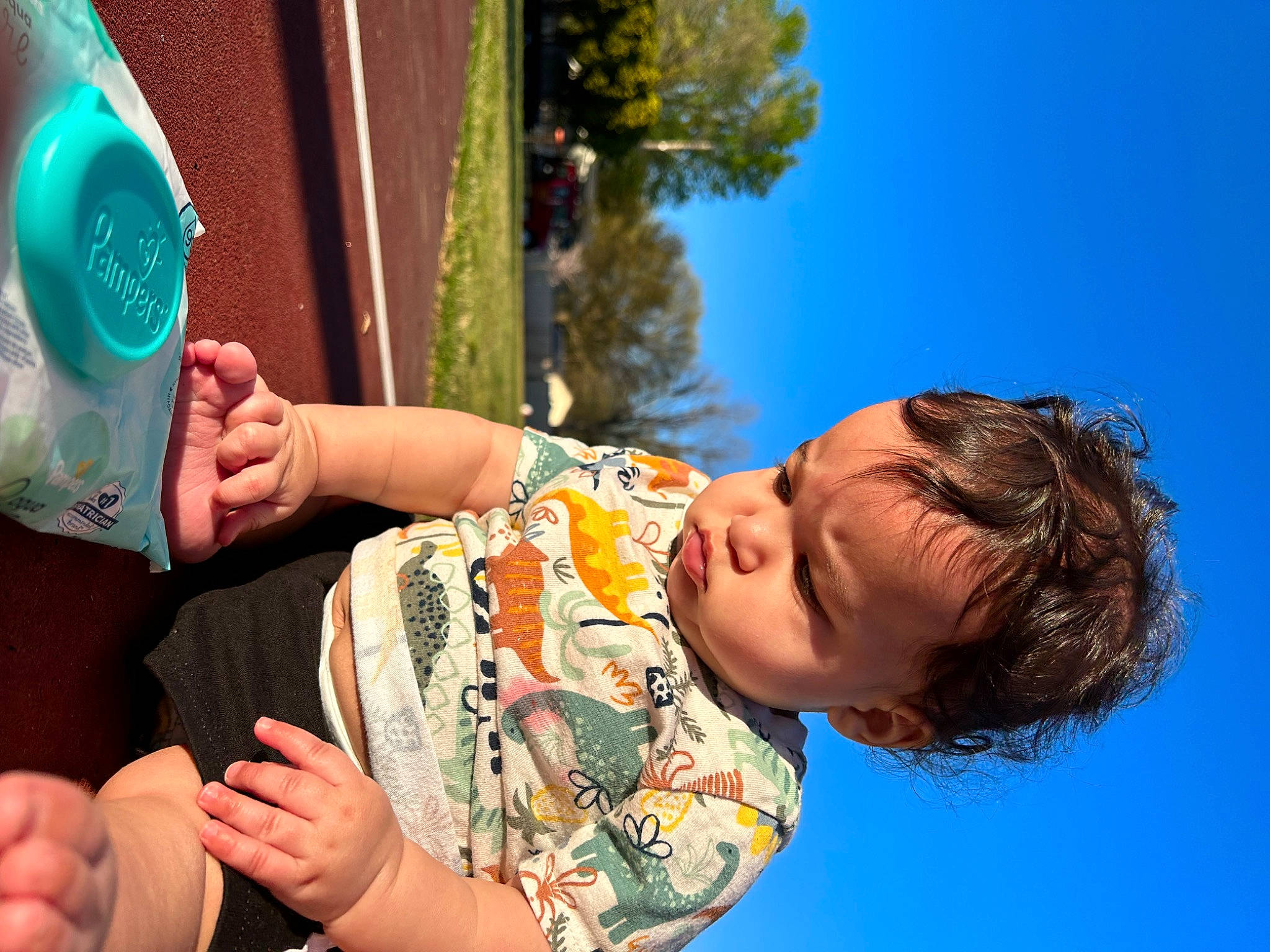 André is registered to the contest to win money with this photo: azure, blue, finger, fun, gesture, green, hand, happy, human, leisure, people_in_nature, person, recreation, sky, smile, summer, tableware, toddler, travel, tree