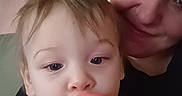 Oliver is registered to the contest to win money with this photo: bonding, bottle, casual, child, closeup, drinking, face, female, hair, happy, holding, home, indoor, person, portrait, sippy_cup, smile, toddler, woman, young_child