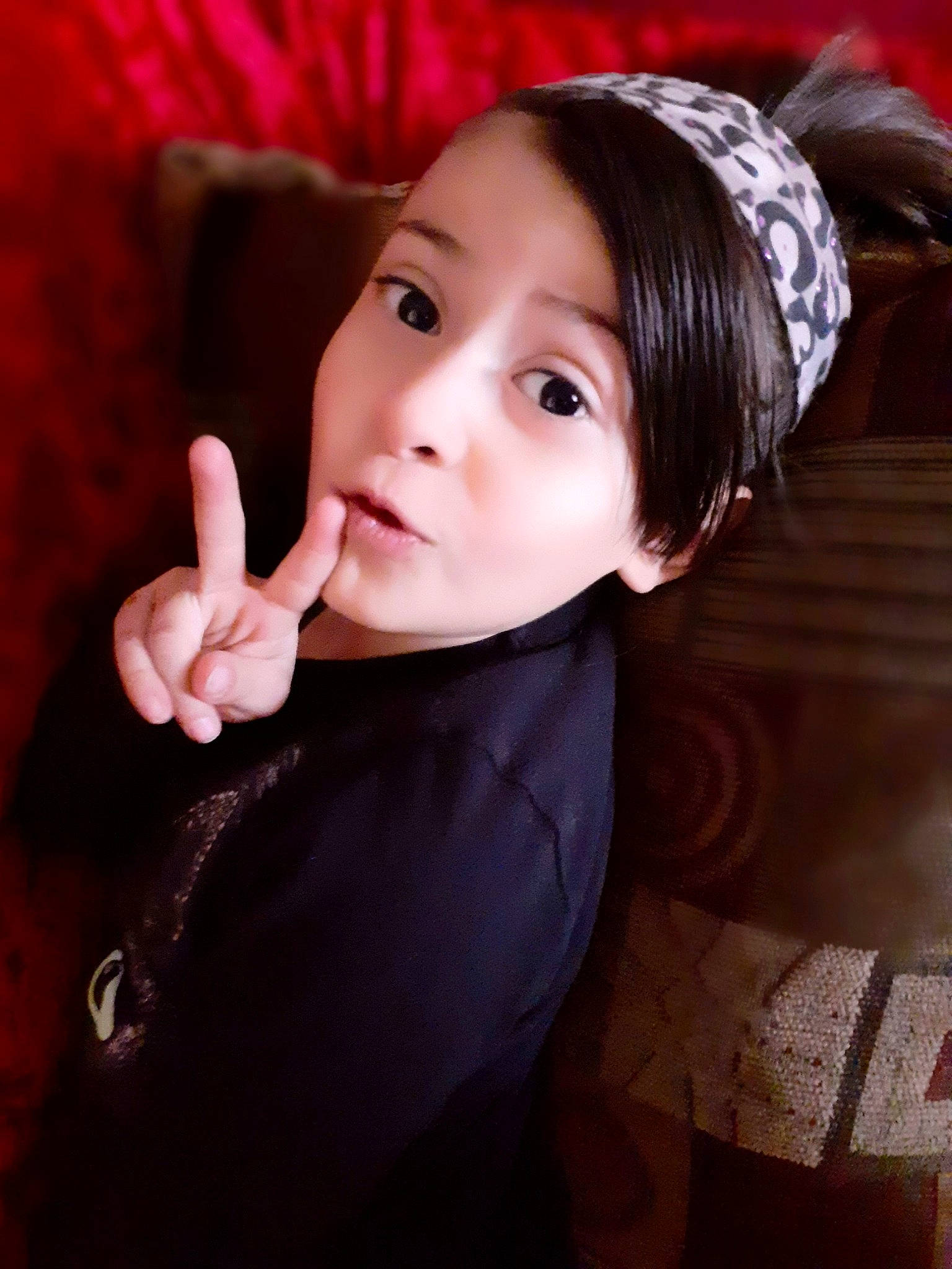 Nevaeh joined the competition — help win amazing prizes! beauty, black_hair, cheek, child, child_model, ear, eye, face, fashion_accessory, finger, gesture, hair, hand, headgear, lip, nose, person, photography, skin, smile