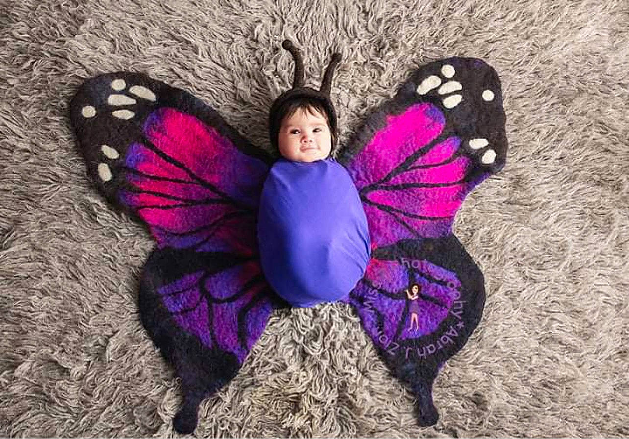 Aliana joined the competition — help win amazing prizes! art, arthropod, azure, botany, butterfly, electric_blue, insect, invertebrate, magenta, moths_and_butterflies, organism, pattern, person, pink, pollinator, purple, spring, symmetry, tints_and_shades, violet