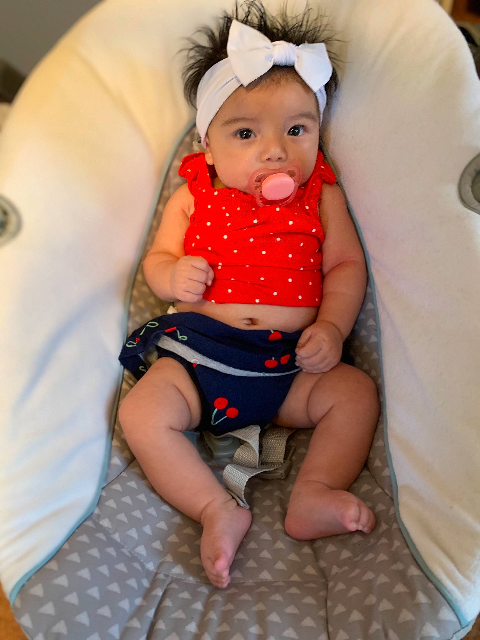 Celeste is registered to the contest to win money with this photo: baby, baby_in_car_seat, baby_products, car_seat, cheek, child, headwear, lip, person, product, sitting, skin, toddler