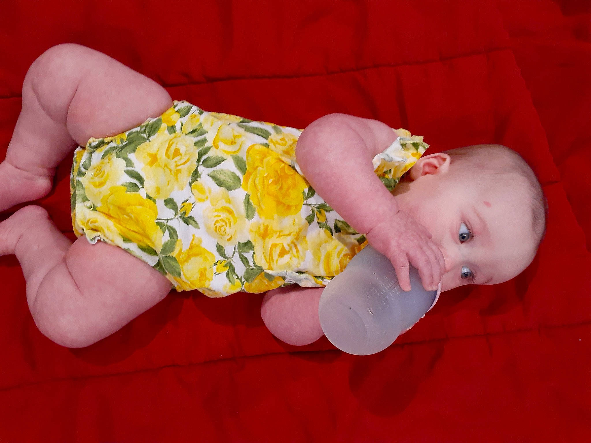 Desiree joined the competition — help win amazing prizes! baby, child, finger, hand, person, yellow