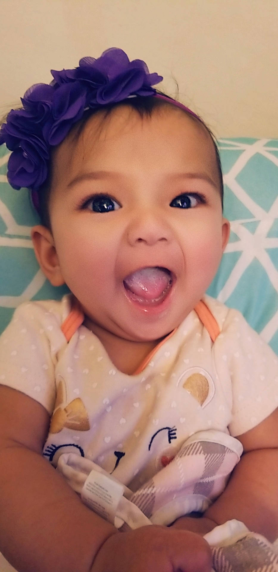 Heather joined the competition — help win amazing prizes! baby, baby_laughing, baby_making_funny_faces, cheek, child, chin, eyebrow, face, facial_expression, forehead, happy, head, laugh, lip, mouth, nose, person, skin, smile, toddler