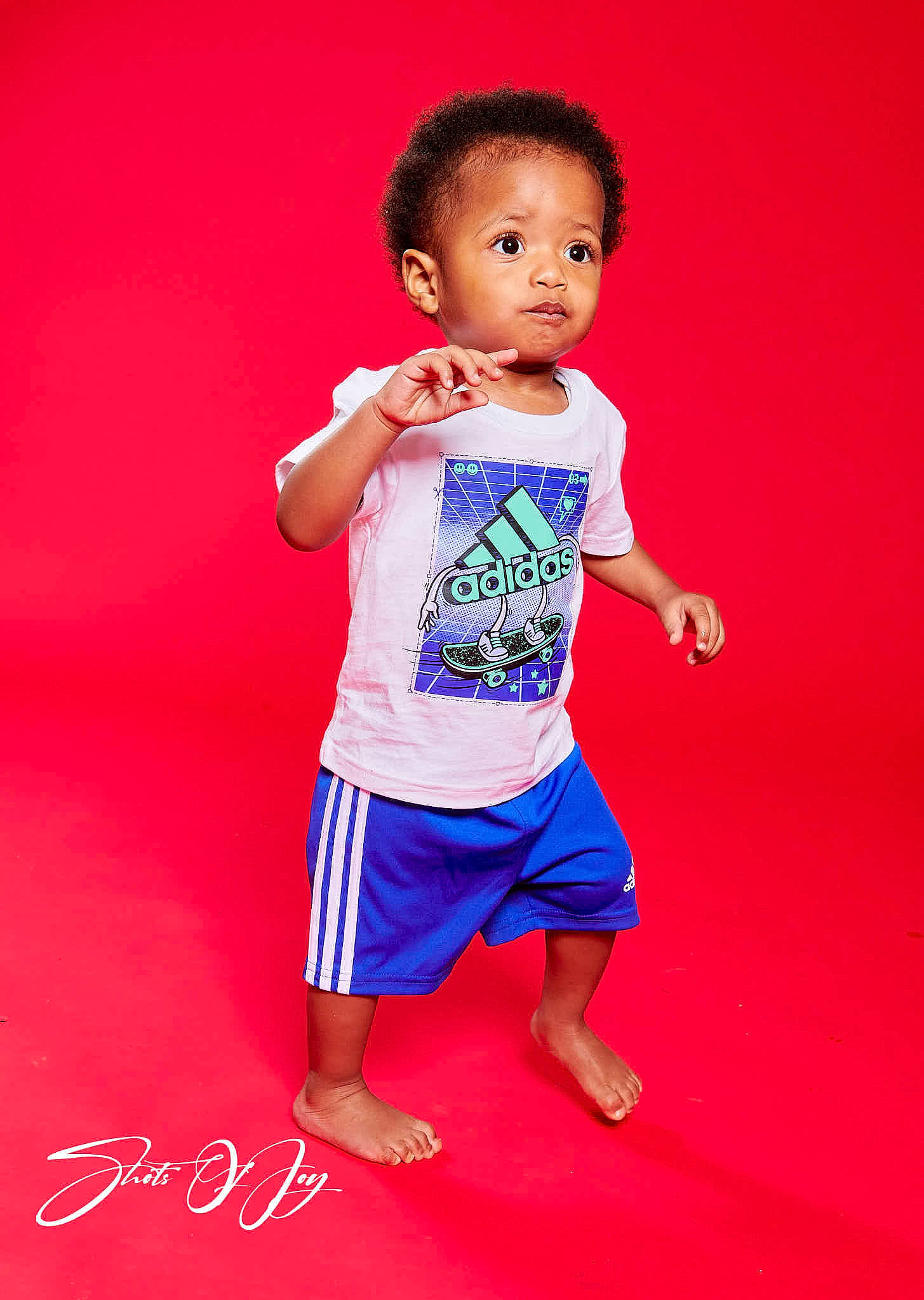 Ermias joined the competition — help win amazing prizes! baby_toddler_clothing, child, elbow, electric_blue, fashion_design, flash_photography, flooring, fun, gesture, hand, happy, head, human_body, magenta, pattern, person, sleeve, t_shirt, toddler, waist