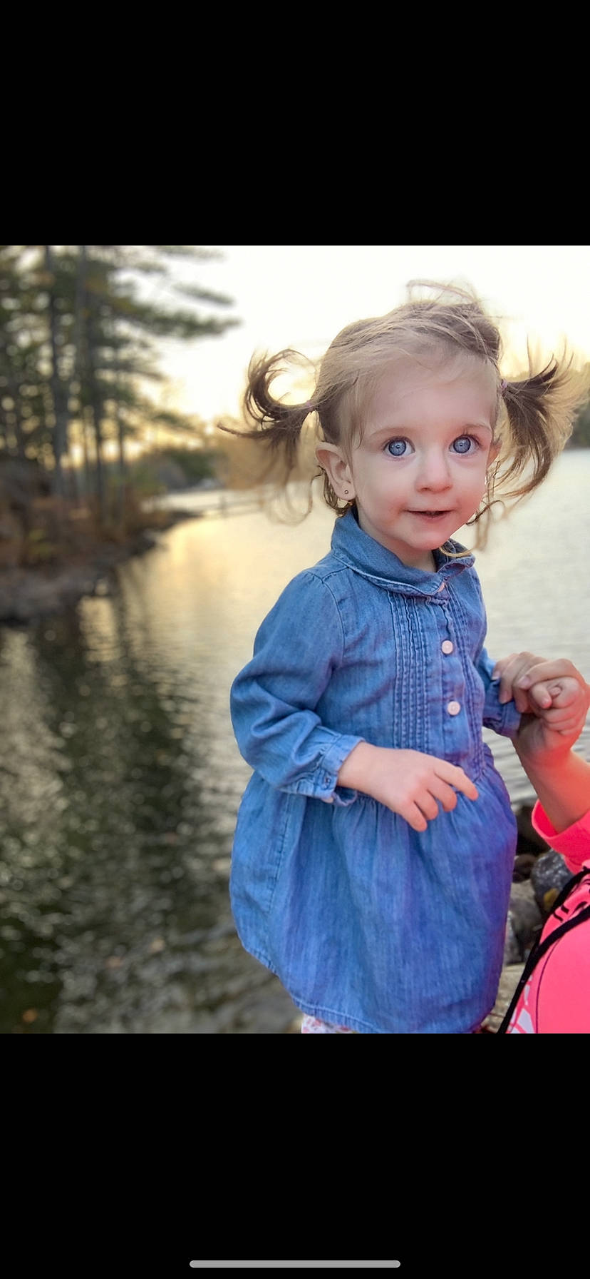 Ellianna is registered to the contest to win money with this photo: baby, baby_toddler_clothing, blond, button, child, day_dress, doll, one_piece_garment, overall, person, portrait_photography, reflection, sleeve, toddler, toy