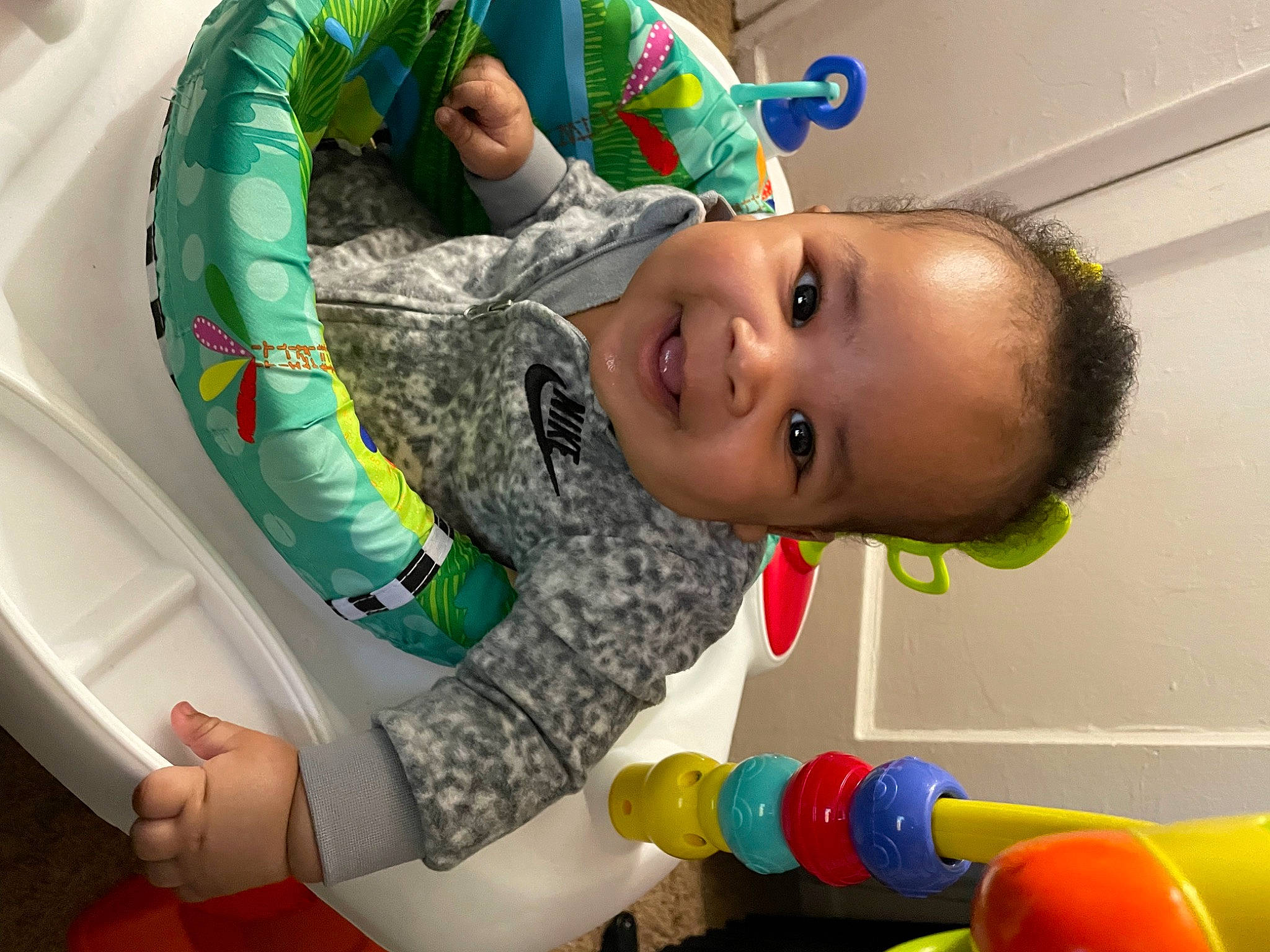 Mathias joined the competition — help win amazing prizes! baby, baby_playing_with_toys, baby_products, baby_toddler_clothing, baby_toys, child, event, fun, green, happy, joy, leisure, organ, party_supply, person, plastic, play, room, smile, toddler