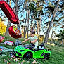 Yanis participe au concours pour gagner de l'argent avec cette photo : toddler, child, toy_car, balloons, confetti, party_hat, grass, outdoor, trees, daylight, celebration, green_car, playing, nature, birthday, fun, young_child, happy, park, sunlight