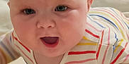 Gracie-May joined the competition — help win amazing prizes! baby, bed, bedroom, bodypart, crawling, face, finger, furniture, hand, happy, head, indoors, laughing, mouth, newborn, person, photography, portrait, room, smile