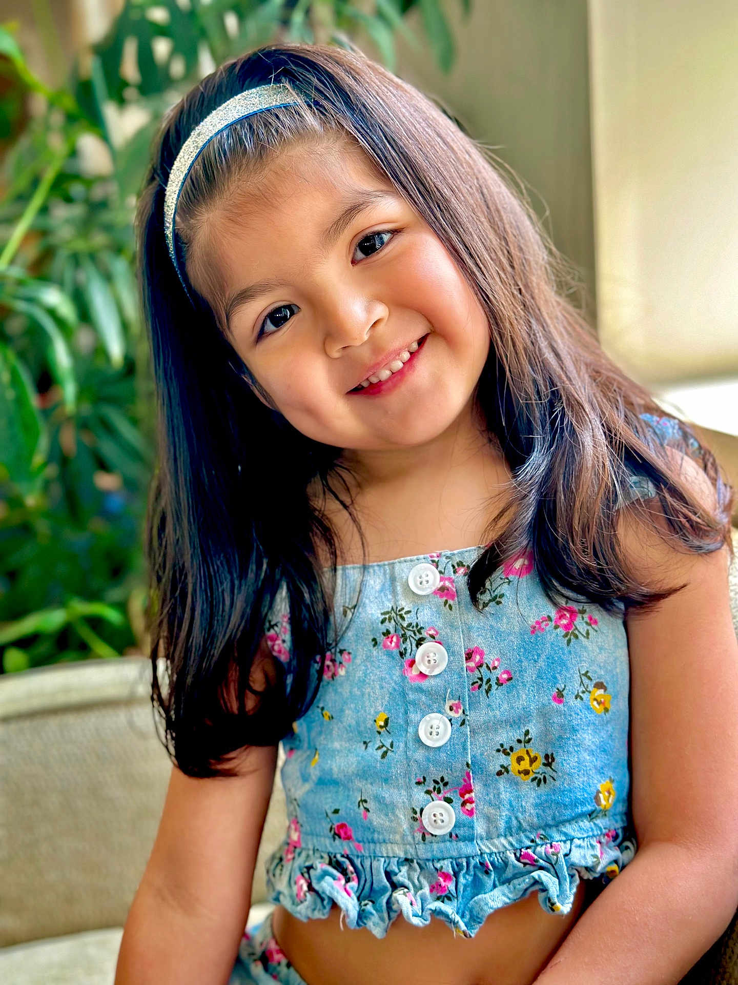 Julianna joined the competition — help win amazing prizes! accessories, blackhair, bodypart, brownhair, child, clothing, dimples, dress, face, female, girl, hair, happy, head, person, photography, portrait, shoulder, sleeve, smile