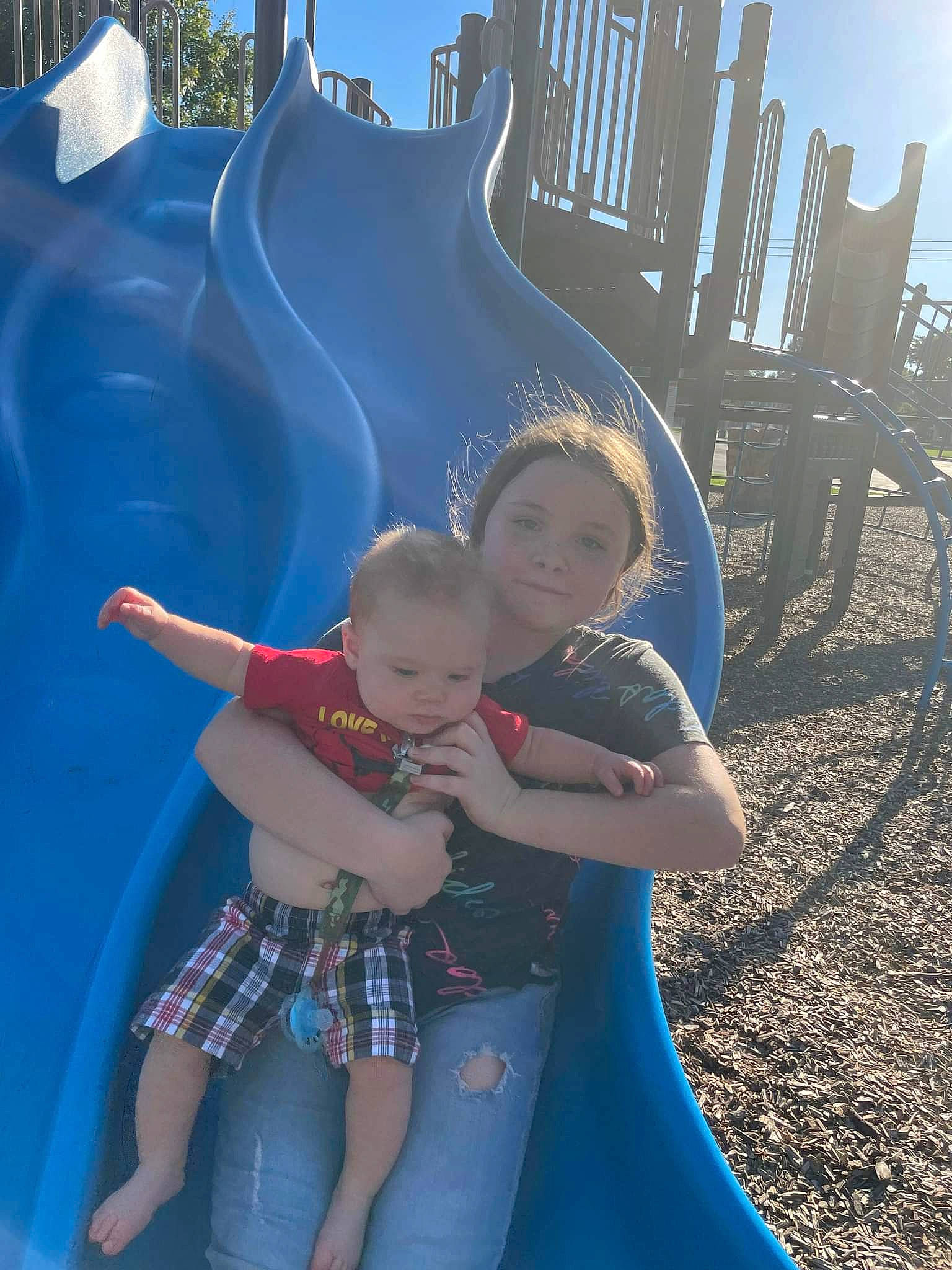 Jaxson joined the competition — help win amazing prizes! aqua, azure, baby_toddler_clothing, beauty, blue, child, city, electric_blue, fun, happy, leisure, outdoor_play_equipment, people, person, playground, public_space, recreation, sky, summer, toddler