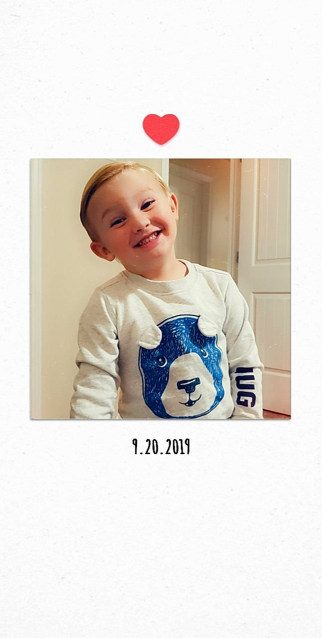 Wesley joined the competition — help win amazing prizes! baby, baby_products, baby_toddler_clothing, child, design, joy, outerwear, pattern, person, picture_frame, product, sleeve, t_shirt, toddler, top, white