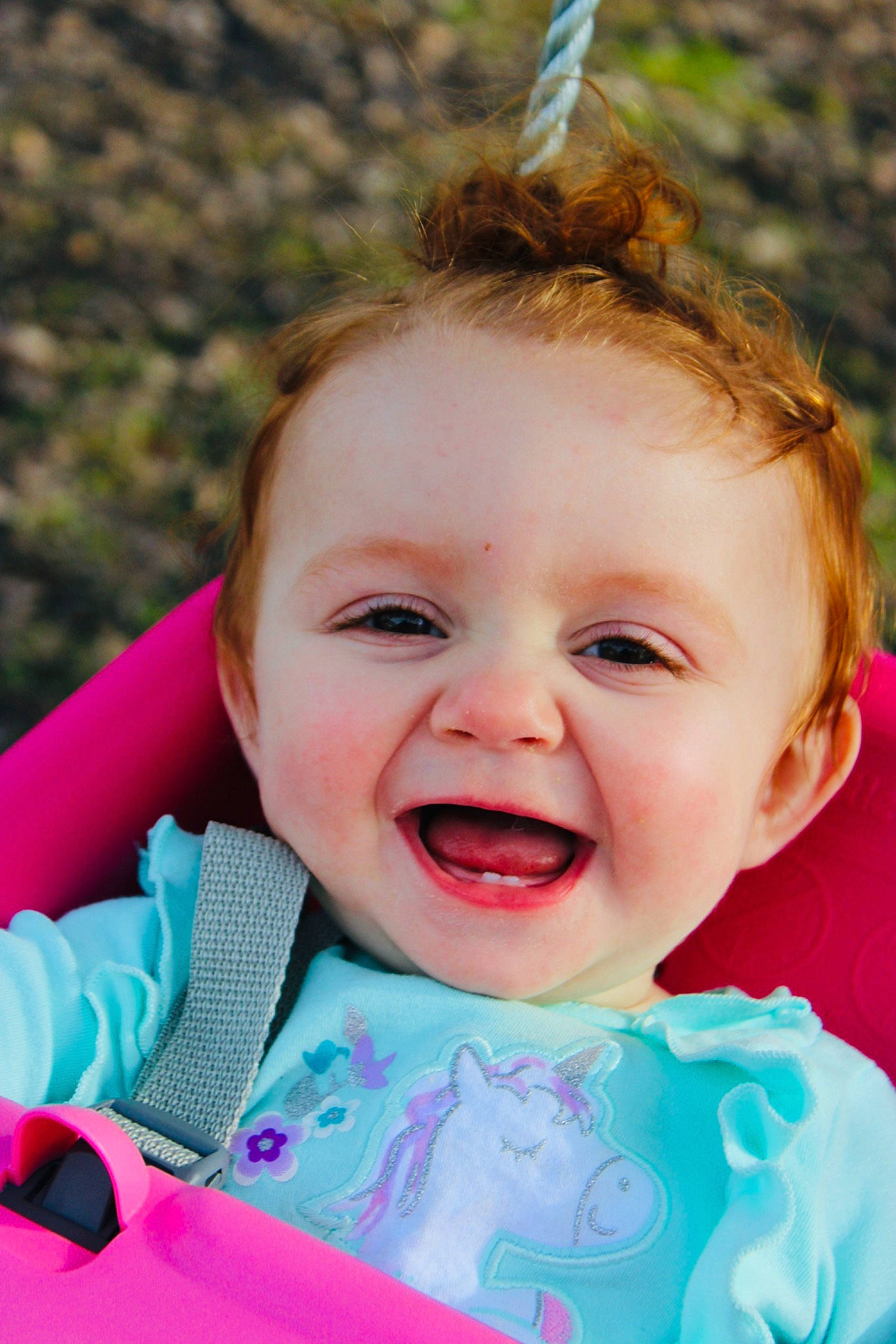 Raelynn is registered to the contest to win money with this photo: baby, baby_toddler_clothing, cheek, child, event, facial_expression, fun, gesture, grass, happy, iris, joy, leisure, lip, people_in_nature, person, pink, product, recreation, skin