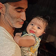 Achour Rabha participe au concours pour gagner de l'argent avec cette photo : affection, baby, cap, child, closeup, curly_hair, cute, face, family, happy, holding, indoor, light_shirt, love, man, person, pigtails, portrait, smile, tongue_out