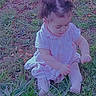 Alexis is registered to the contest to win money with this photo: baby, berries, candid, casual, child, curious, cute, daylight, dress, exploring, grass, greenery, nature, outdoor, person, playful, sitting, toddler, twig, young
