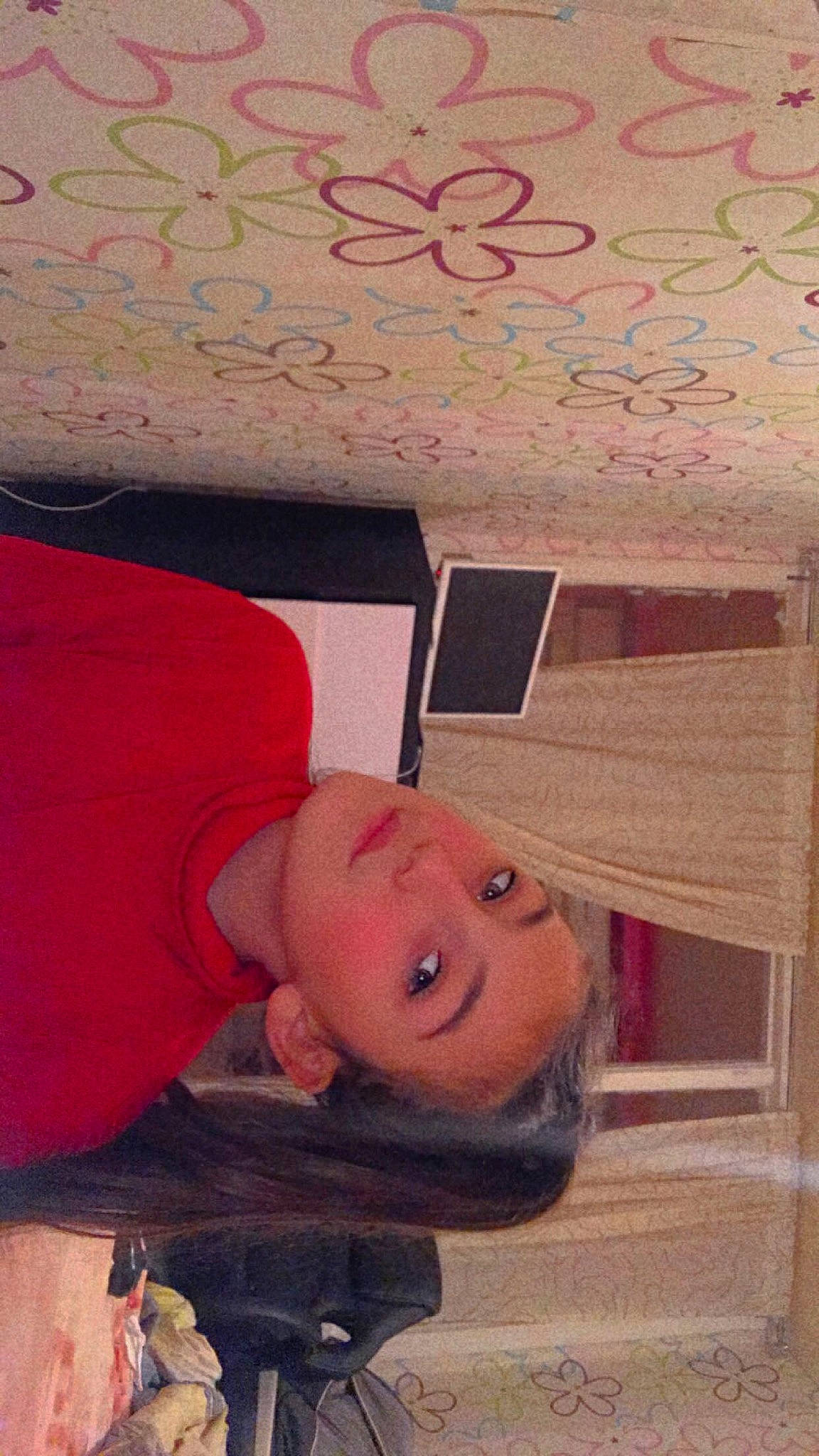 Yelina participe au concours pour gagner de l'argent avec cette photo : art, baby, baby_products, child, eye, font, fun, handwriting, happy, illustration, nose, person, rectangle, room, sitting, smile, toddler, vintage_clothing, visual_arts, wood