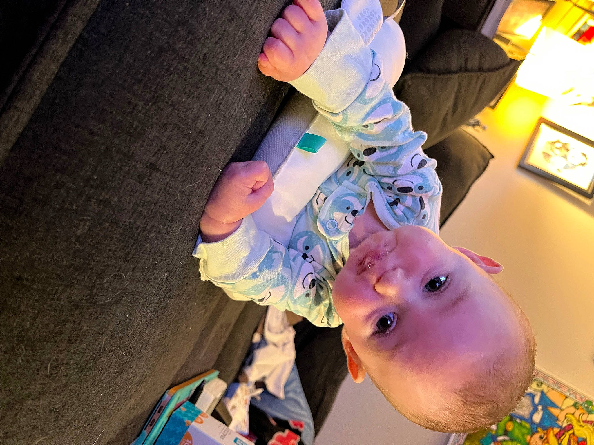 Annabelle is registered to the contest to win money with this photo: animation, child, fictional_character, finger, fun, glove, happy, leisure, light, nail, party_supply, person, picture_frame, room, space, sunglasses, thumb, toddler