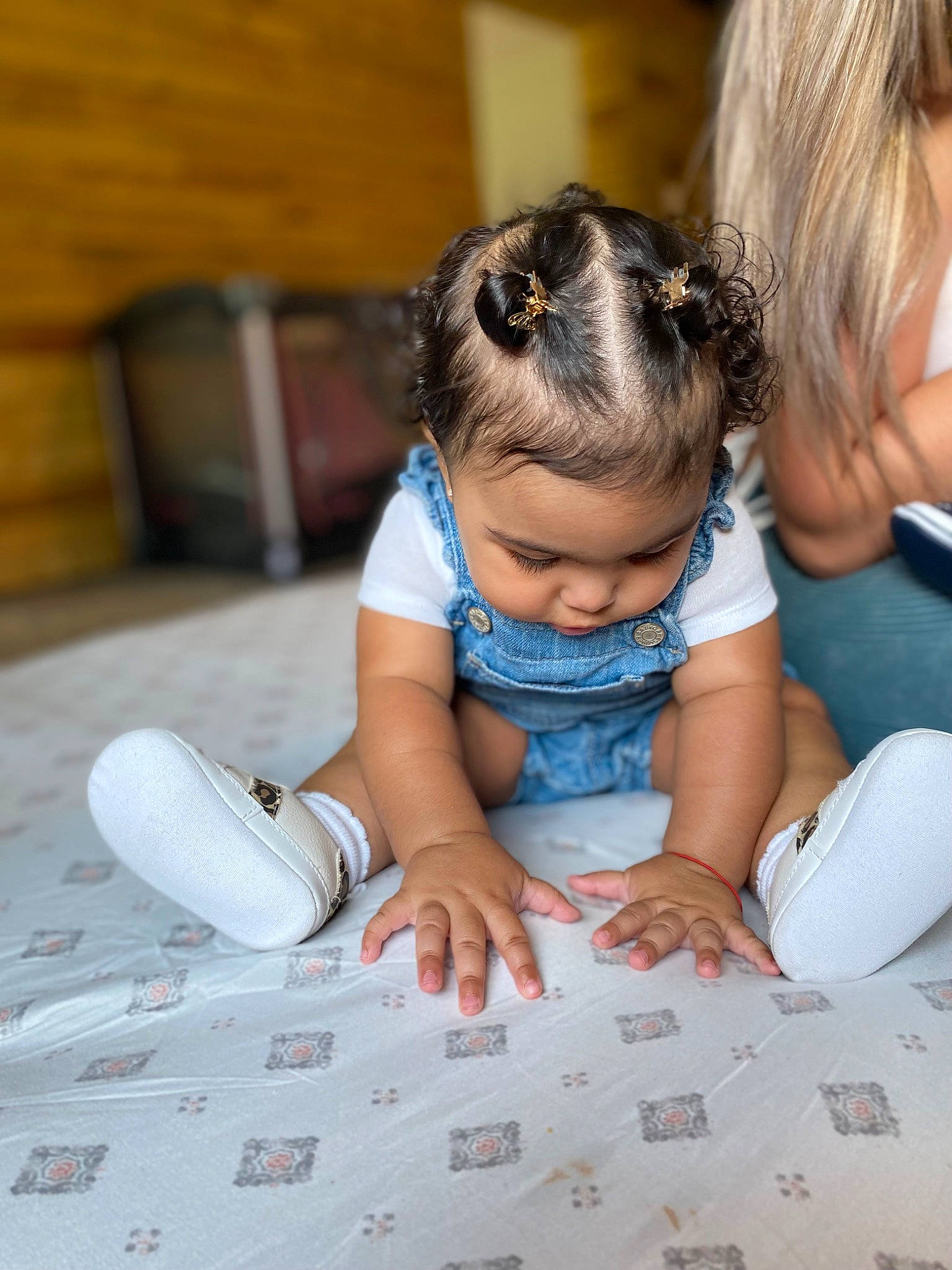 Zailynn is registered to the contest to win money with this photo: arm, baby, baby_toddler_clothing, community, facial_expression, finger, floor, flooring, fun, grass, hair, happy, hardwood, joint, leisure, person, sitting, skin, toddler, vertebrate