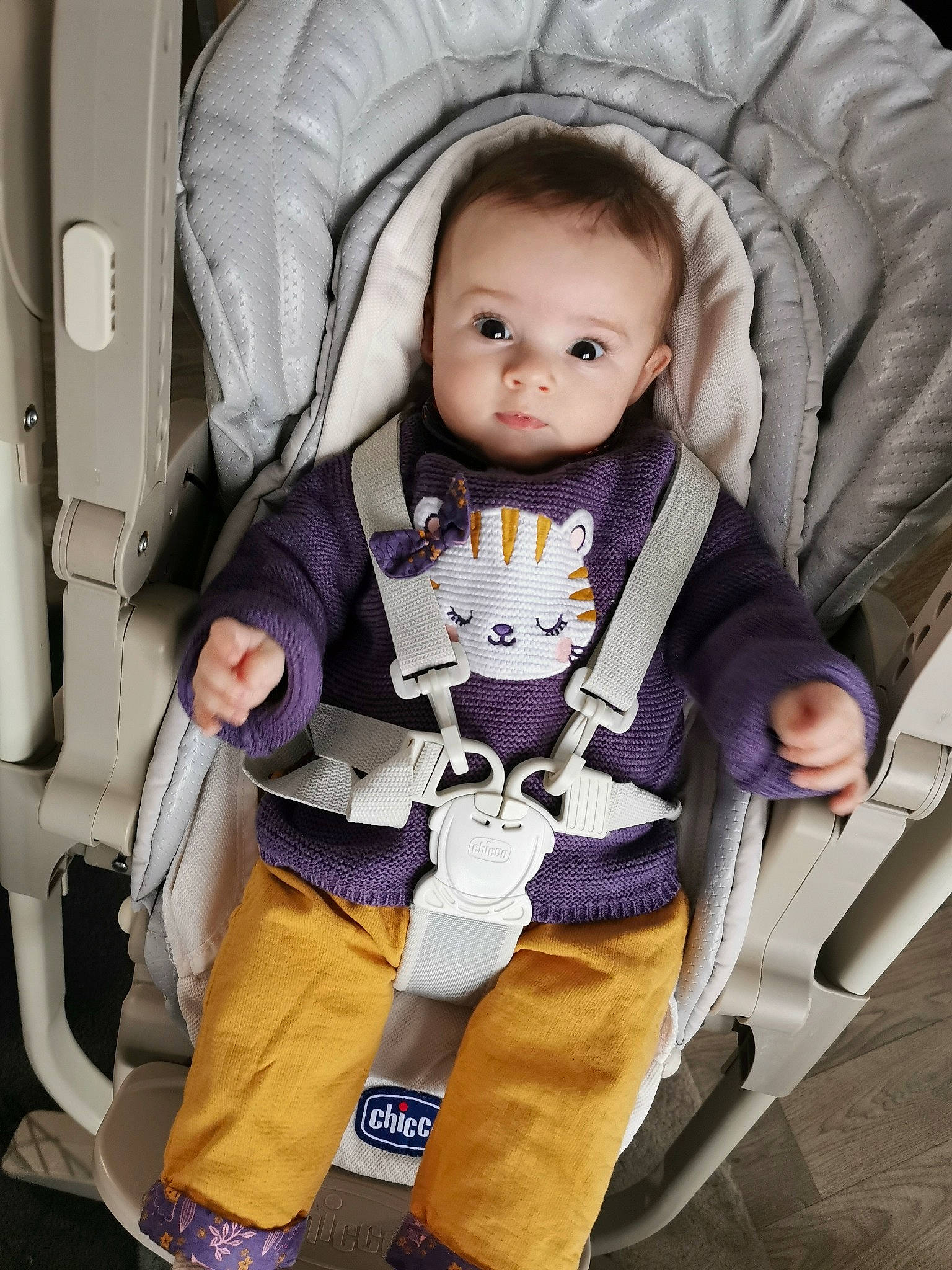 Anna participe au concours pour gagner de l'argent avec cette photo : baby, baby_carriage, baby_products, baby_safety, baby_toddler_clothing, car_seat, chair, cheek, child, comfort, face, head_restraint, motor_vehicle, outerwear, person, personal_protective_equipment, product, sitting, skin, toddler