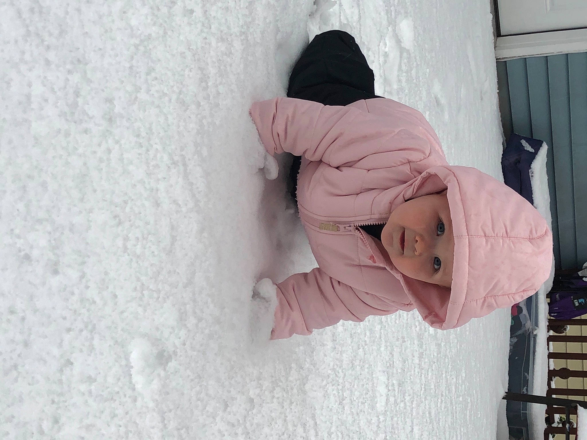 Leona joined the competition — help win amazing prizes! arm, baby, child, comfort, hand, headgear, headwear, human_body, human_leg, leg, linens, person, pink, plant, shoe, textile, toddler, tree, wall, window