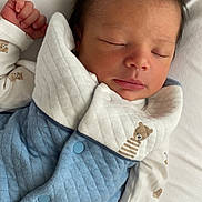 Adonis participe au concours pour gagner de l'argent avec cette photo : baby, bed, blanket, clothing, coat, cushion, face, furniture, glove, head, homedecor, jacket, medication, newborn, person, photography, pill, portrait, quilt, sleeping