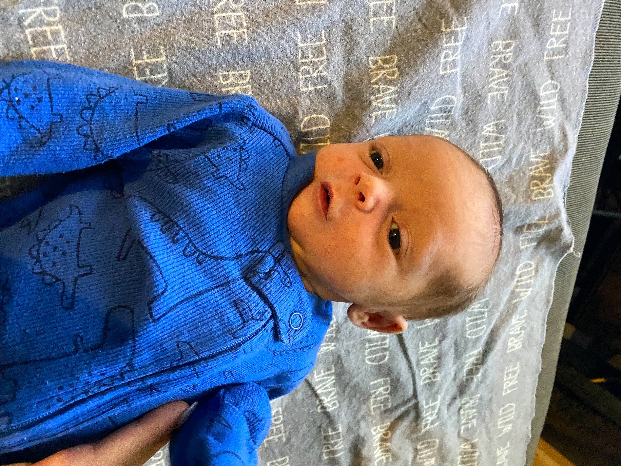 Oliver joined the competition — help win amazing prizes! baby, baby_toddler_clothing, blue, cheek, child, comfort, electric_blue, eye, happy, head, human, human_body, linens, nose, person, skin, smile, textile, toddler, tree