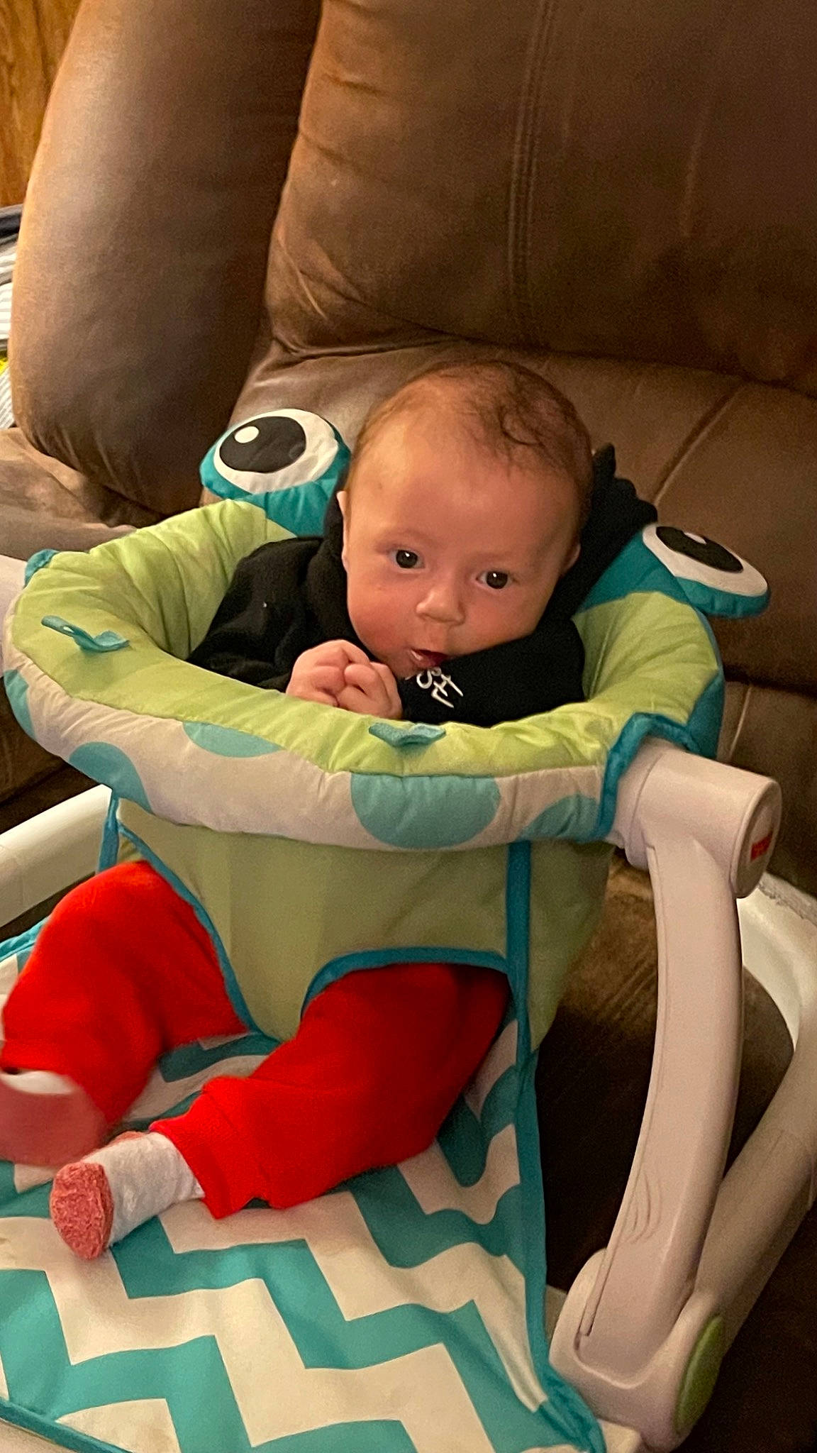Ryder Lane joined the competition — help win amazing prizes! arm, baby, baby_carriage, baby_products, baby_safety, baby_toddler_clothing, car_seat, carmine, chair, cheek, child, comfort, event, fun, head, lap, person, room, sitting, thigh