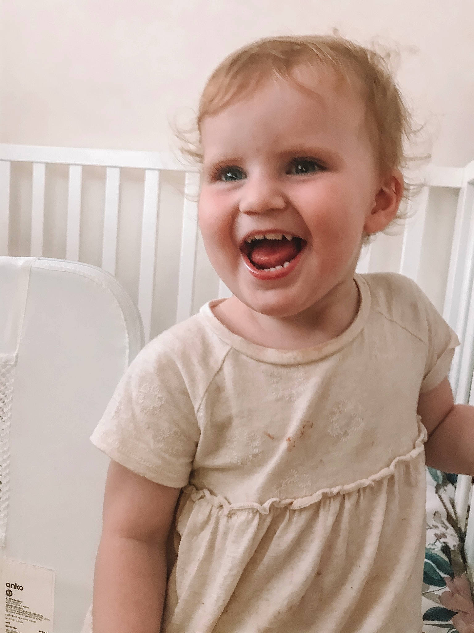 Ava Mae is registered to the contest to win money with this photo: arm, cheek, chin, eye, eyebrow, face, facial_expression, hairstyle, head, iris, joy, lip, mouth, neck, nose, organ, person, shoulder, skin, sleeve