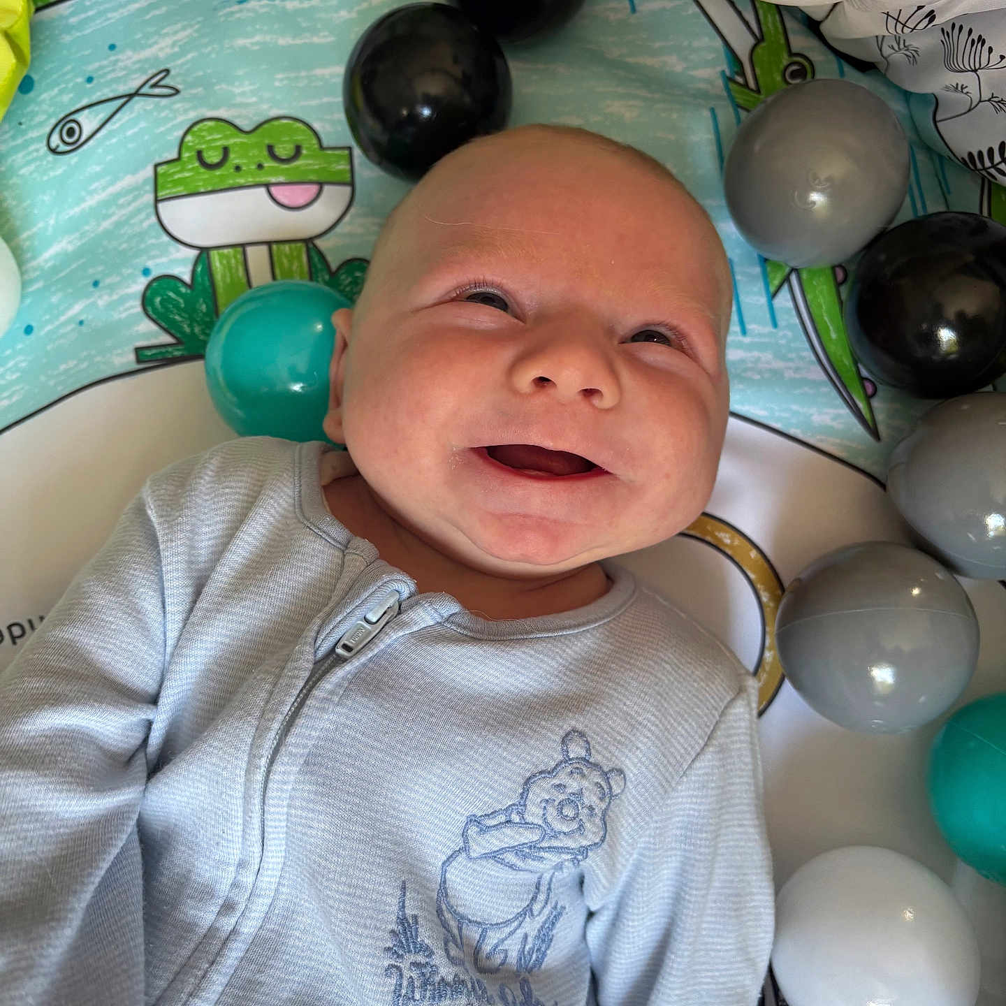 Vincent joined the competition — help win amazing prizes! accessories, baby, balloon, bodypart, clothing, face, finger, furniture, hand, happy, head, newborn, people, person, photography, plate, portrait, smile, sphere, t_shirt