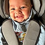 Isaho a rejoint le concours — aidez-le/la à gagner de superbes lots ! baby, smiling, car_seat, child, hoodie, clothing, face, infant, seatbelt, happy, portrait, baby_teeth, closeup, cute, childhood, seat, infant_clothing, expression, young_child, casual