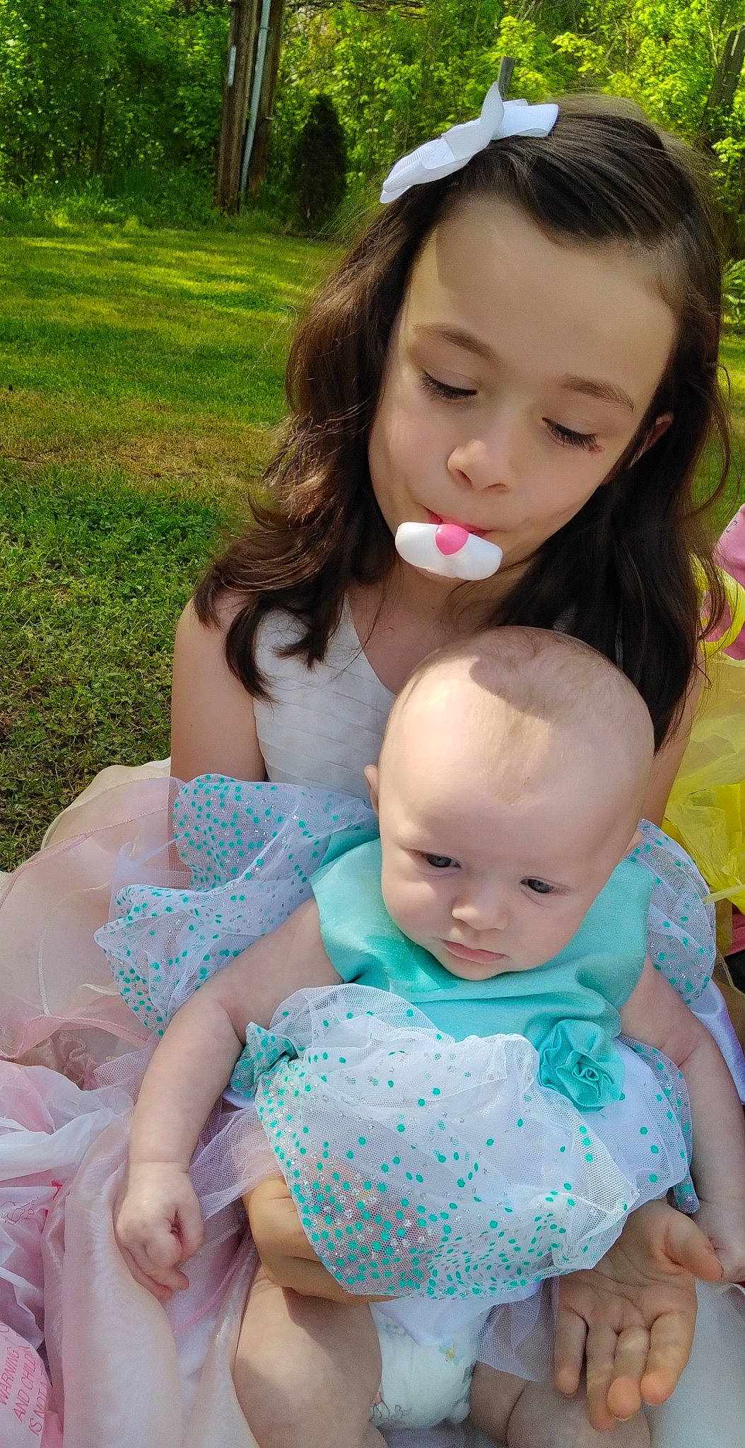 Rayne joined the competition — help win amazing prizes! baby, baby_toddler_clothing, beauty, cheek, child, fun, grass, green, hairstyle, happy, iris, people_in_nature, person, photograph, pink, plant, product, skin, summer, textile