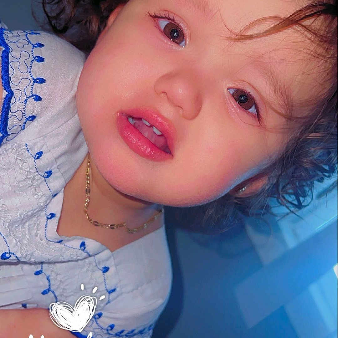 Emelise joined the competition — help win amazing prizes! accessories, baby, bodypart, clothing, cosmetics, dress, earring, face, happy, head, jewelry, lipstick, mouth, necklace, person, photography, portrait, selfie, smile, teeth