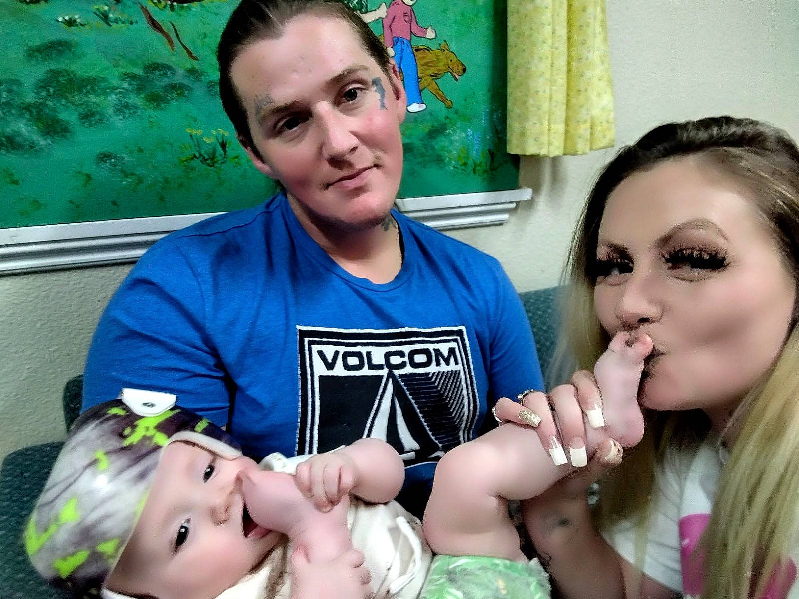 Jaylen is registered to the contest to win money with this photo: cheek, curtain, event, eye, eyelash, fun, gesture, grass, green, happy, head, headwear, joy, leisure, mouth, muscle, nail, organ, person, picture_frame