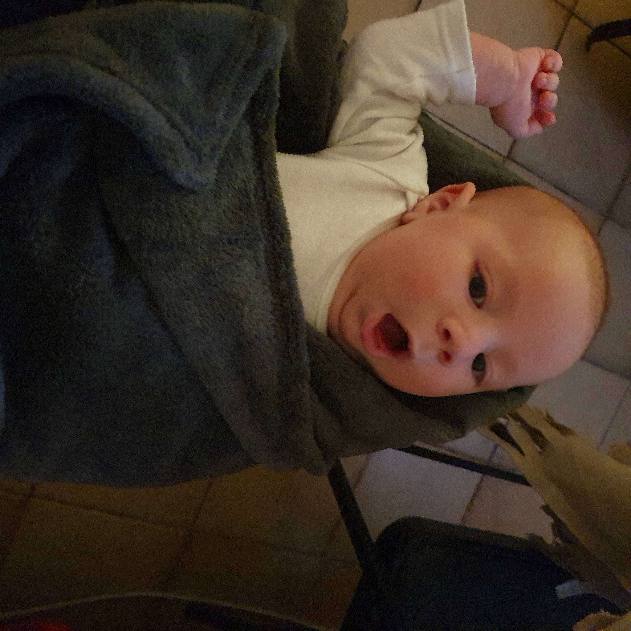 Joseph Alexandre participe au concours pour gagner de l'argent avec cette photo : baby, baby_products, baby_toddler_clothing, cheek, comfort, hood, person, surprise