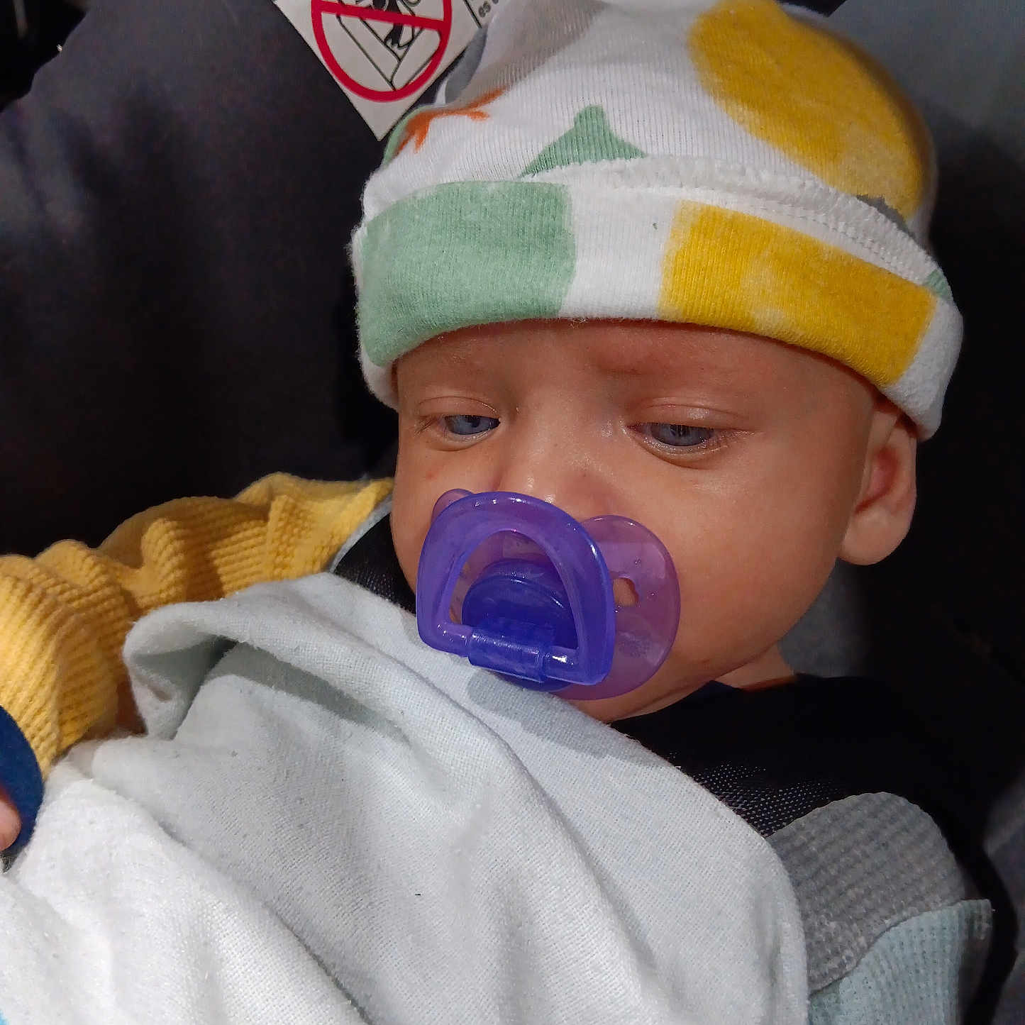 Robert joined the competition — help win amazing prizes! baby, baseballcap, beanie, blanket, bodypart, bonnet, cap, clothing, couch, face, finger, furniture, hand, hat, head, knitwear, newborn, person, photography, portrait