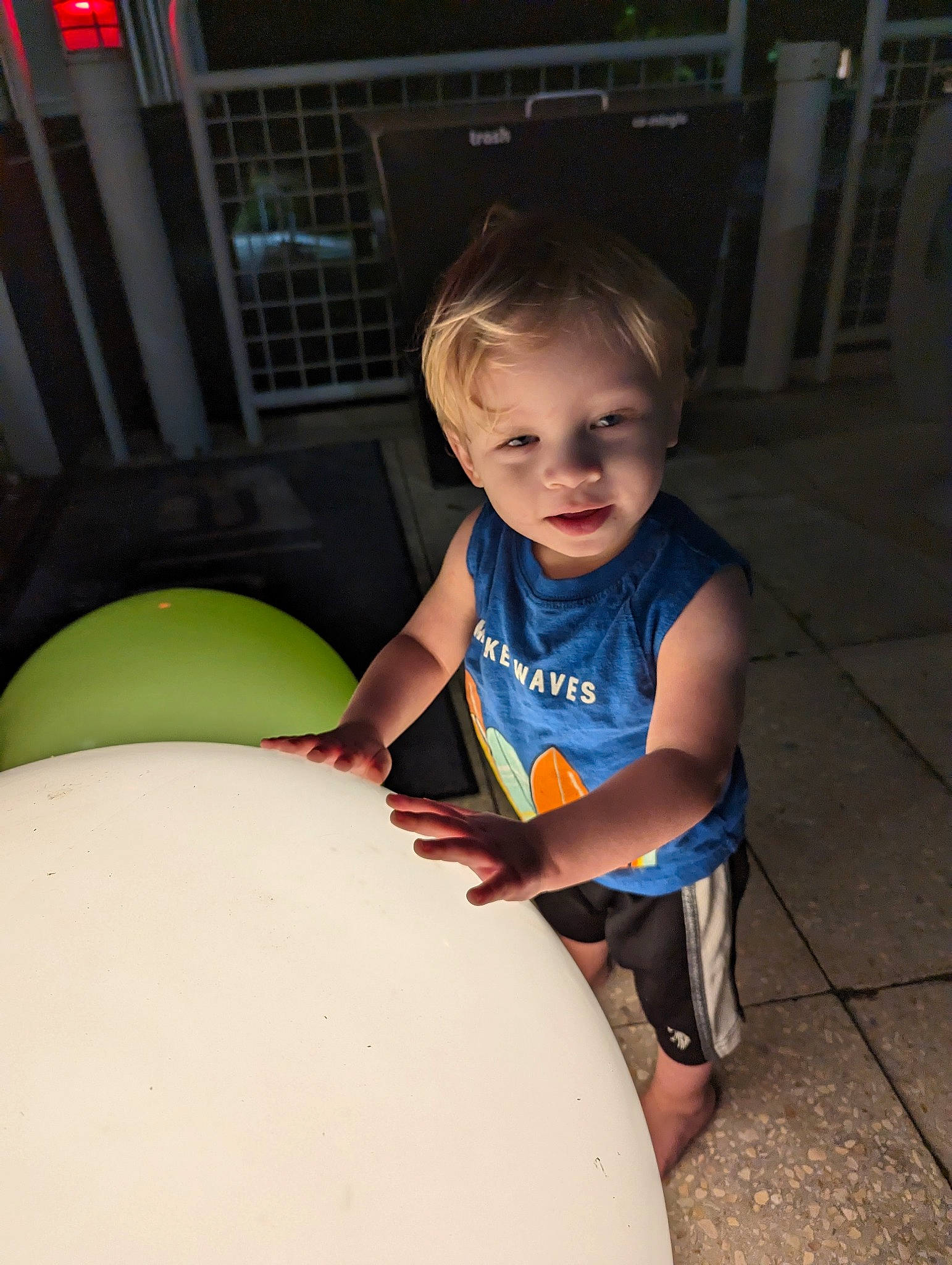 Lliam joined the competition — help win amazing prizes! baby_toddler_clothing, beauty, child, facial_expression, fun, hairstyle, happy, human_leg, leisure, mammal, membranophone, person, recreation, shorts, sitting, smile, standing, t_shirt, table, thigh