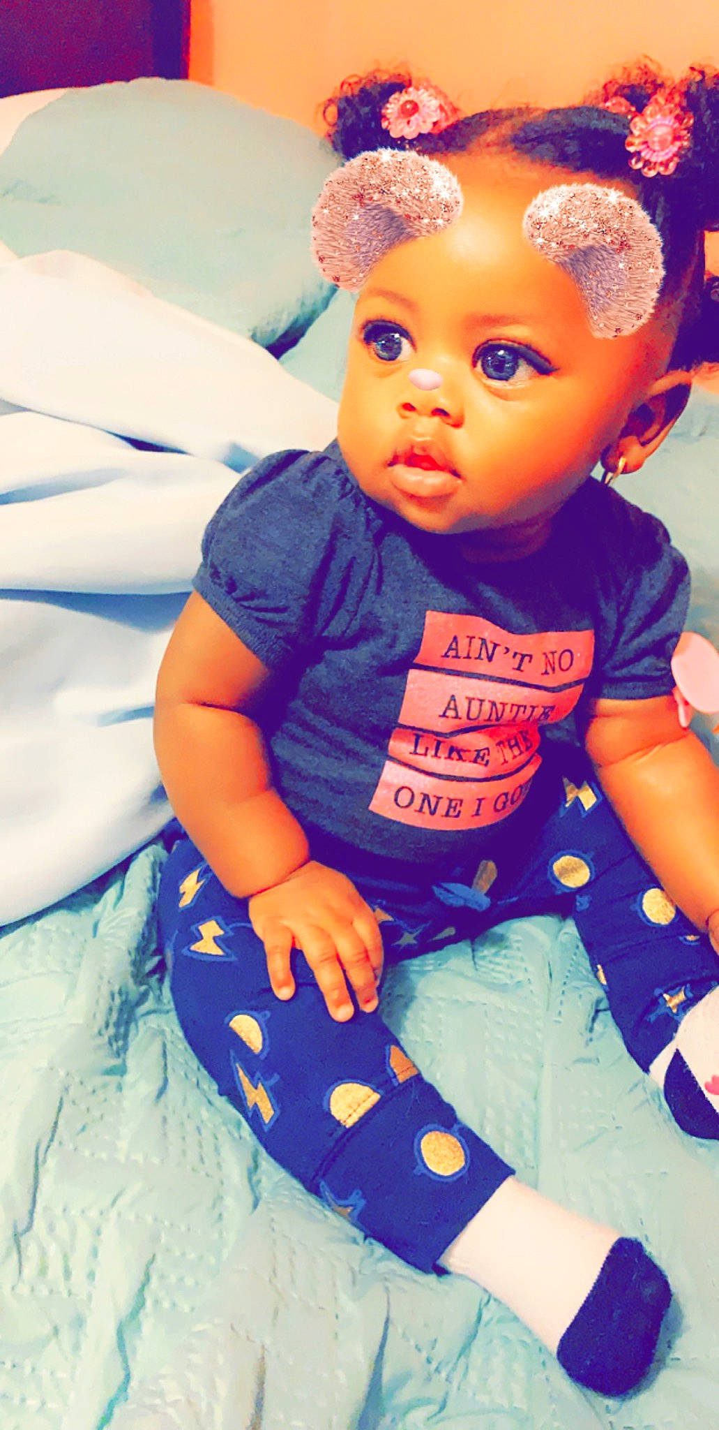 Symara joined the competition — help win amazing prizes! baby, baby_products, baby_toddler_clothing, blue, cheek, child, cool, doll, eye, hair_accessory, headband, lip, person, pink, play, product, skin, smile, toddler