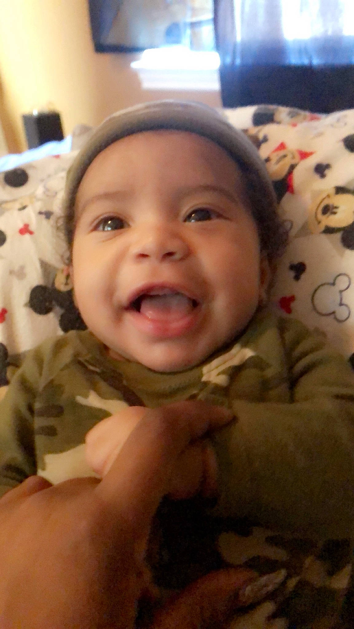 Levi is registered to the contest to win money with this photo: baby, cheek, child, chin, eyebrow, face, facial_expression, forehead, head, laugh, lip, mouth, nose, person, skin, smile, toddler