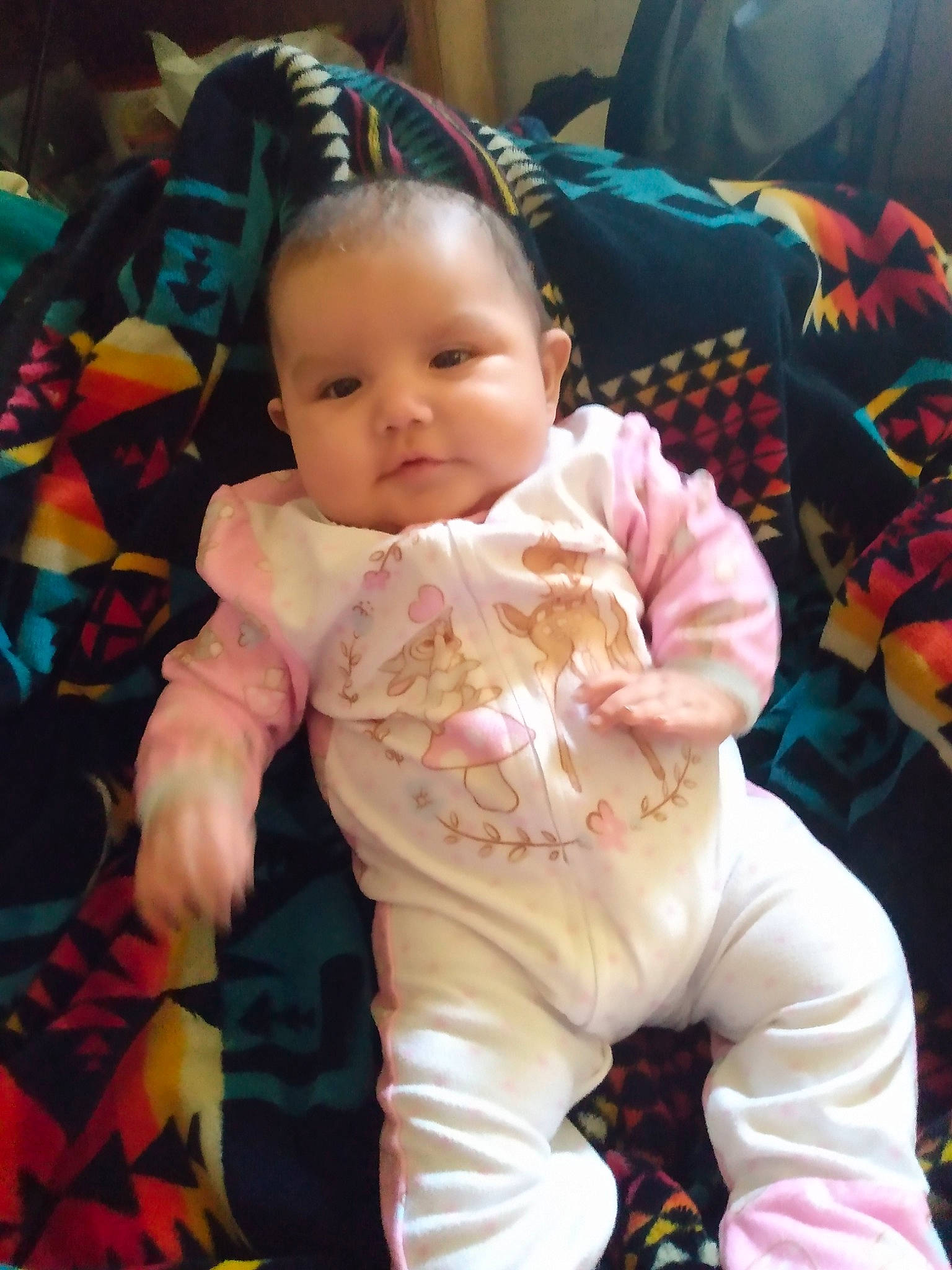 Jenna joined the competition — help win amazing prizes! baby, baby_products, baby_toddler_clothing, cheek, child, comfort, event, fun, fur, happy, linens, person, play, room, sitting, sleeve, smile, textile, toddler