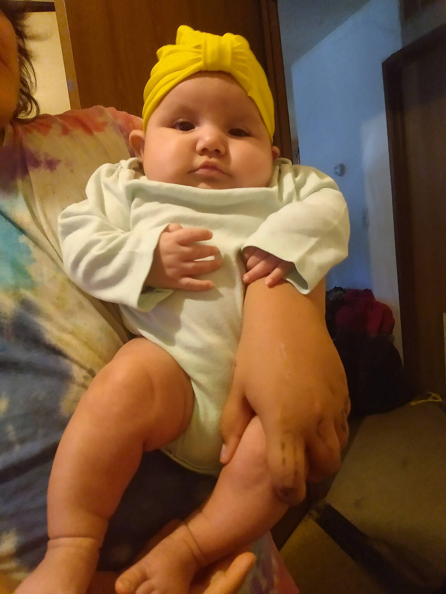 Jenna joined the competition — help win amazing prizes! abdomen, baby, baby_products, baby_toddler_clothing, cheek, chest, child, comfort, eye, foot, hat, headwear, human_body, human_leg, knee, person, skin, stomach, thigh, thumb