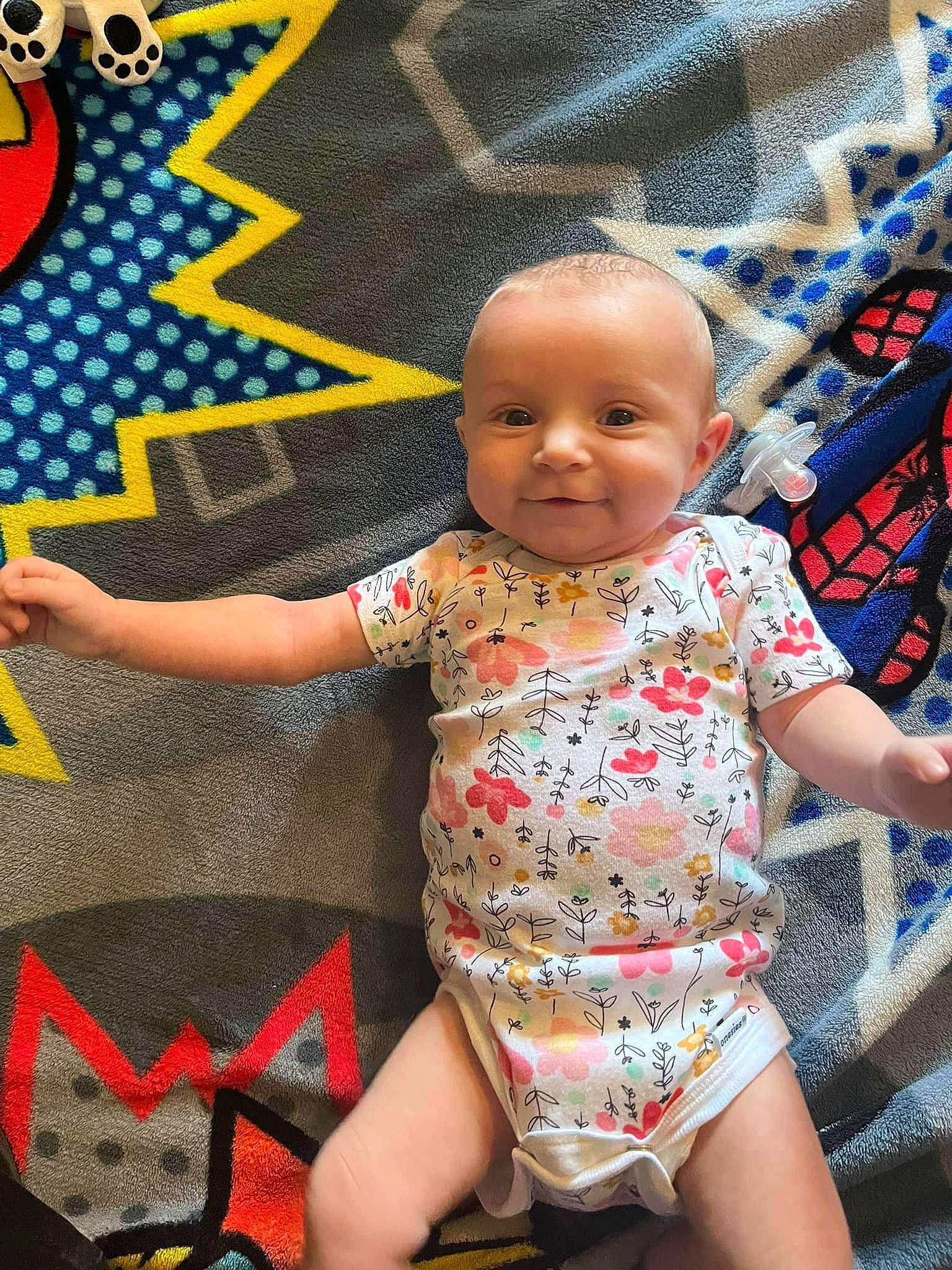 Astrid is registered to the contest to win money with this photo: art, baby, baby_toddler_clothing, blue, cheek, child, chin, cool, foot, fun, happy, leisure, person, skin, smile, t_shirt, textile, thigh, toddler, trunk