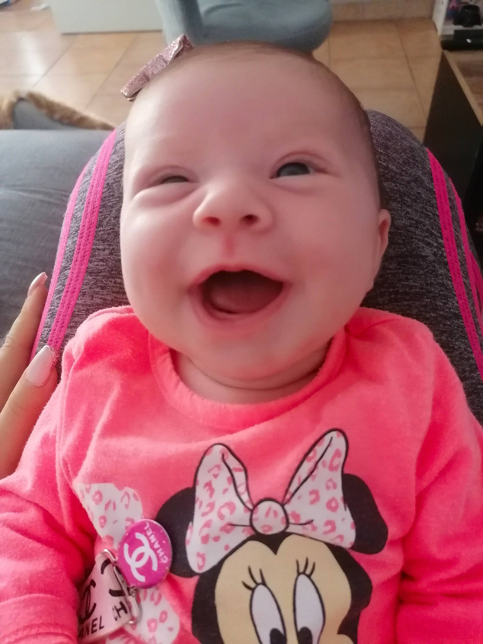 Cassandra a rejoint le concours — aidez-le/la à gagner de superbes lots ! baby, baby_toddler_clothing, cheek, chin, eye, face, facial_expression, head, human, lip, mouth, neck, nose, organ, person, photograph, product, skin, smile, vertebrate