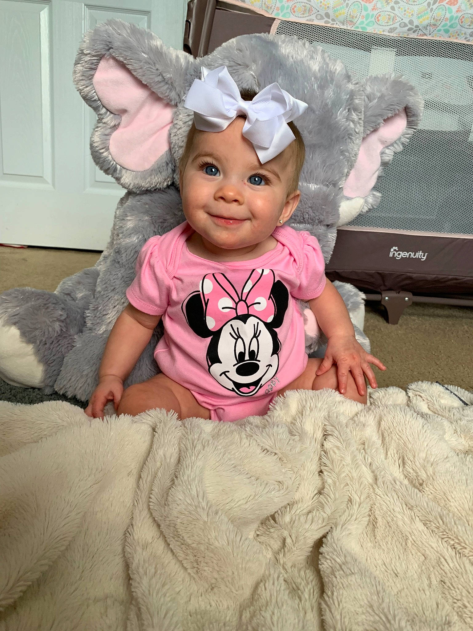 Ava Grace joined the competition — help win amazing prizes! baby, baby_toddler_clothing, ballet_tutu, child, clothing, costume, costume_accessory, dress, ear, fashion_accessory, fur, hair_accessory, head, headband, headgear, headpiece, headwear, joy, person, pink
